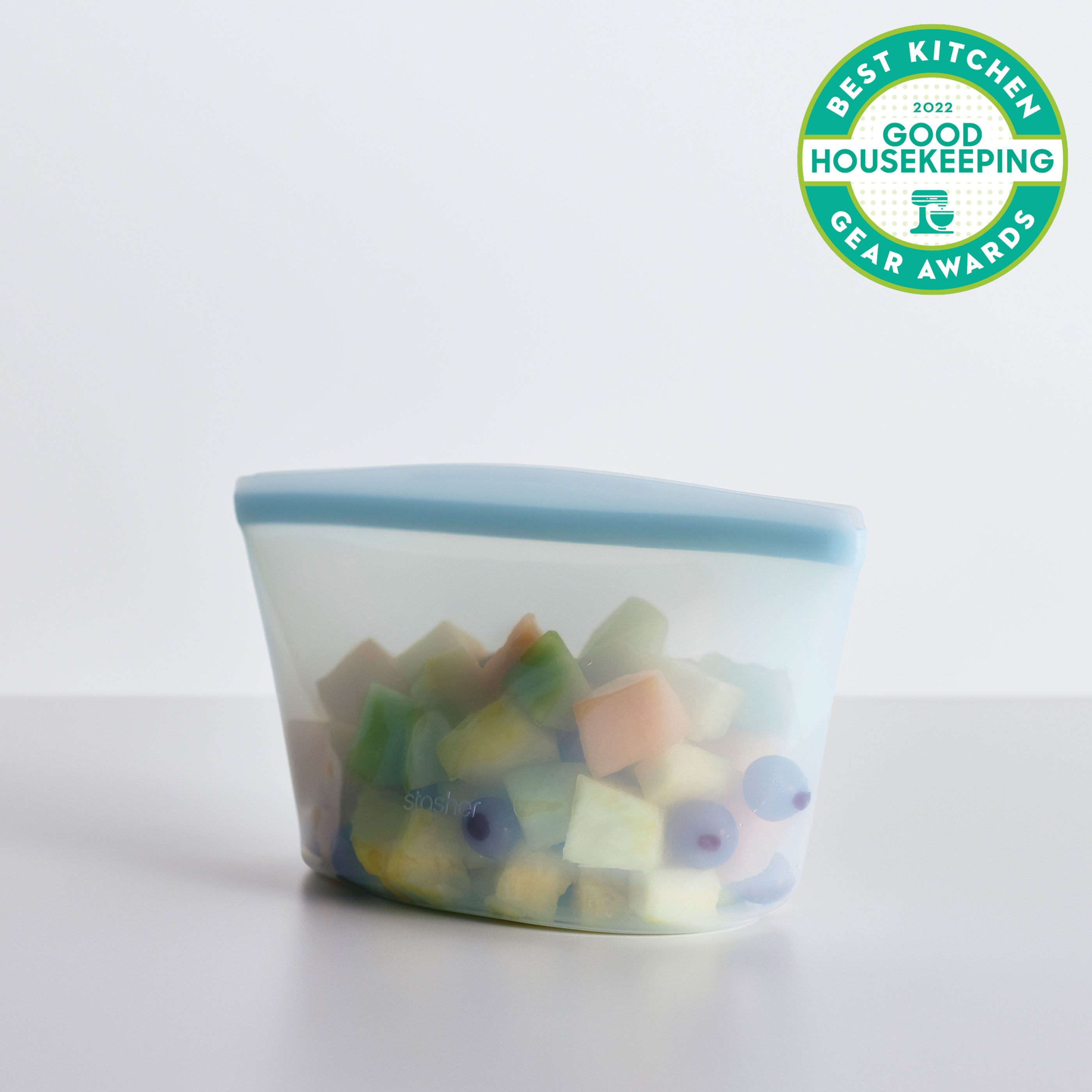 Zip Top Reusable Food Storage Bags | Small Dish [Teal] | Silicone Meal Prep  Container | Microwave, Dishwasher and Freezer Safe | Made in the USA