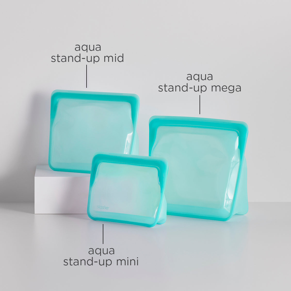 Stasher Stand-up Trio Bundle | Silicone