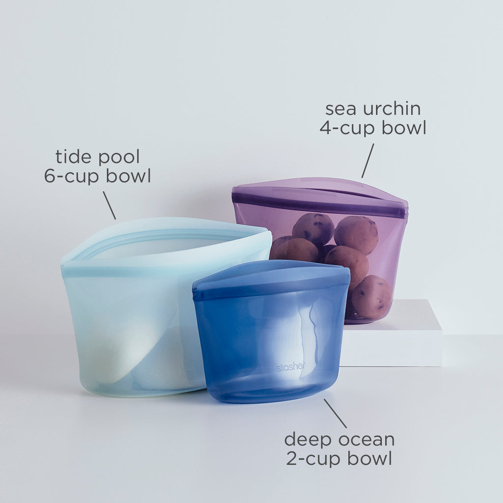 Small Silicone Bowls, 1-Cup Reusable Bowl
