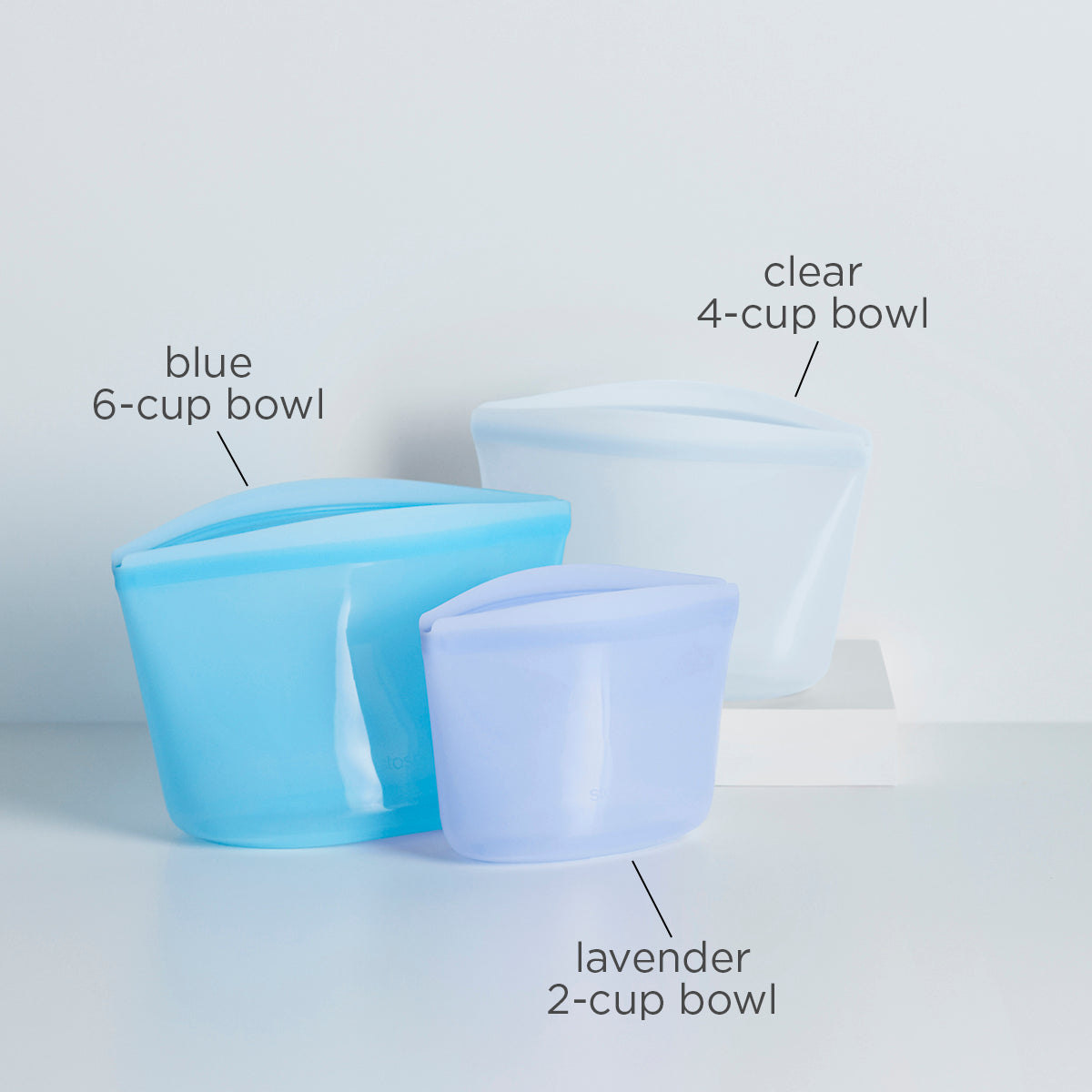 Stasher Reusable Bowls Starter Set - 3pk - Clear : Target